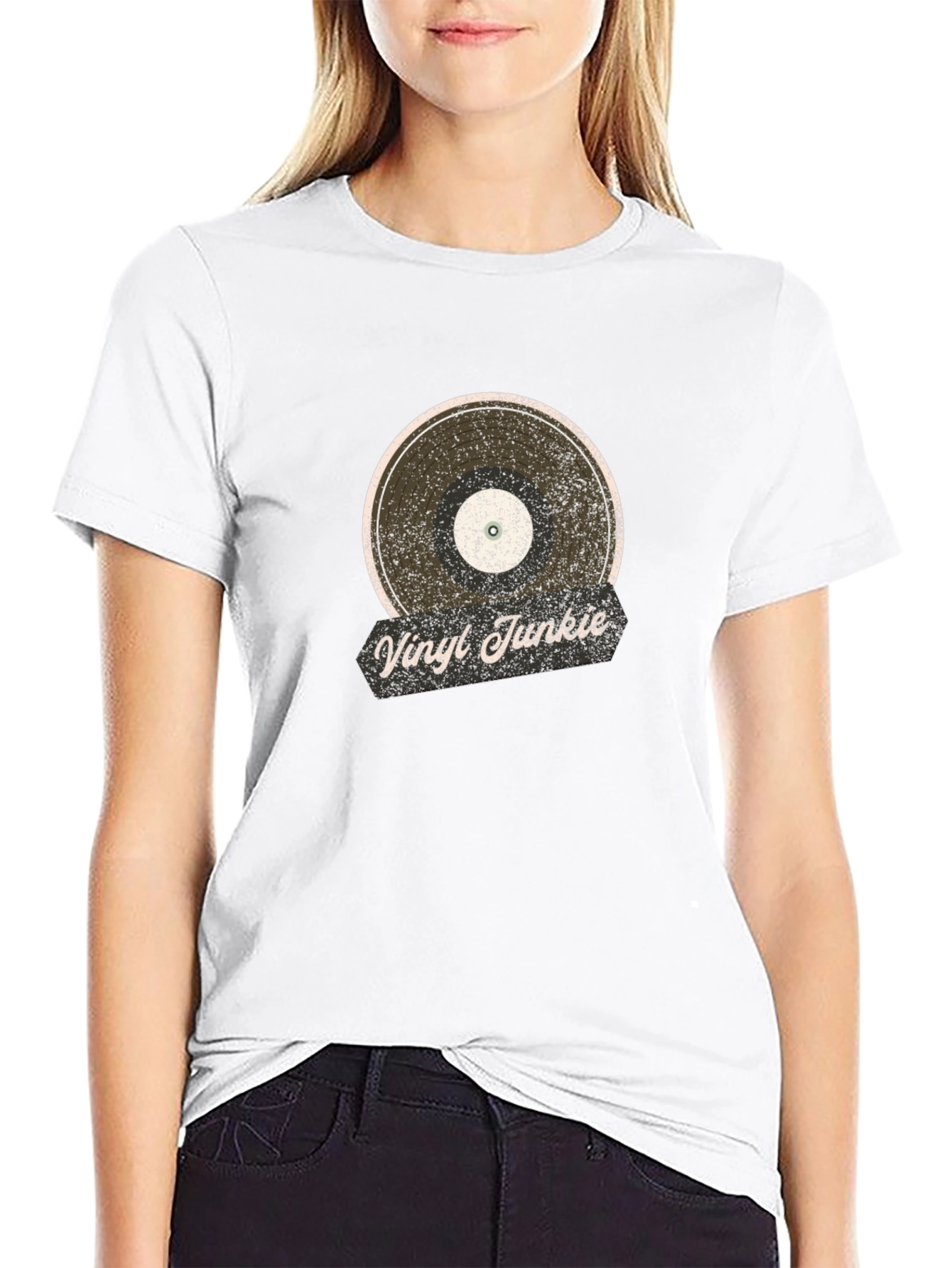 Vinyl Junkie Retro Record T-Shirt