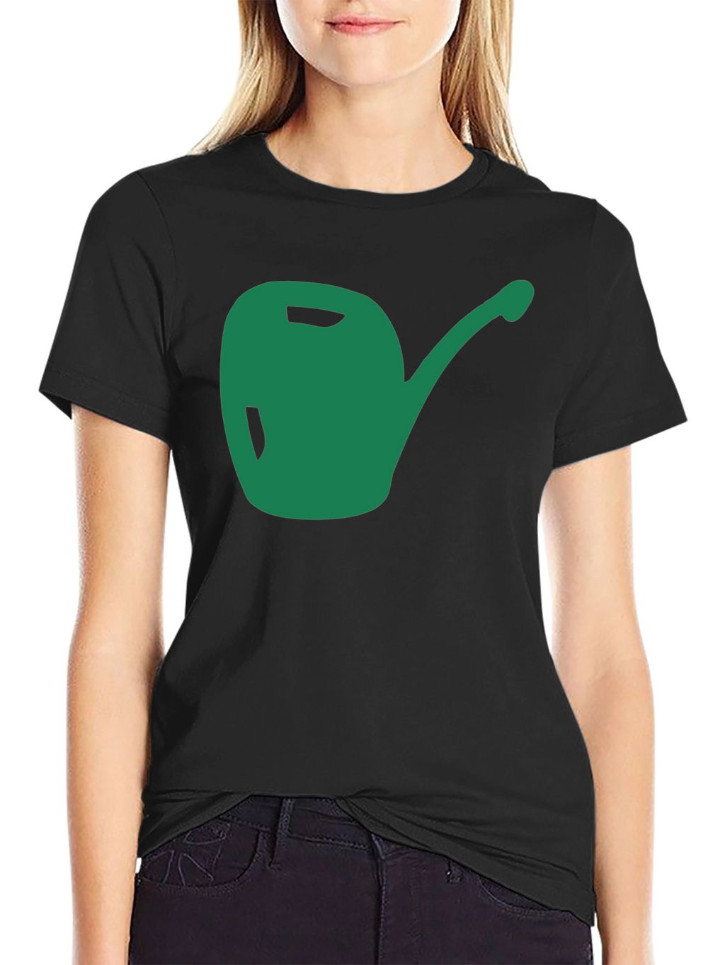 Green Watering Can Graphic T-Shirt