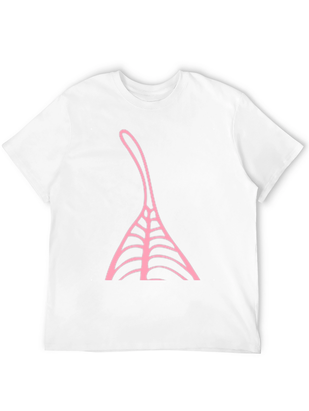 Black T-Shirt with Pink Abstract Design