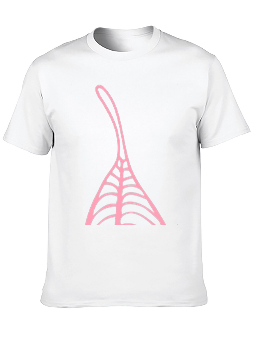 Black T-Shirt with Pink Abstract Design