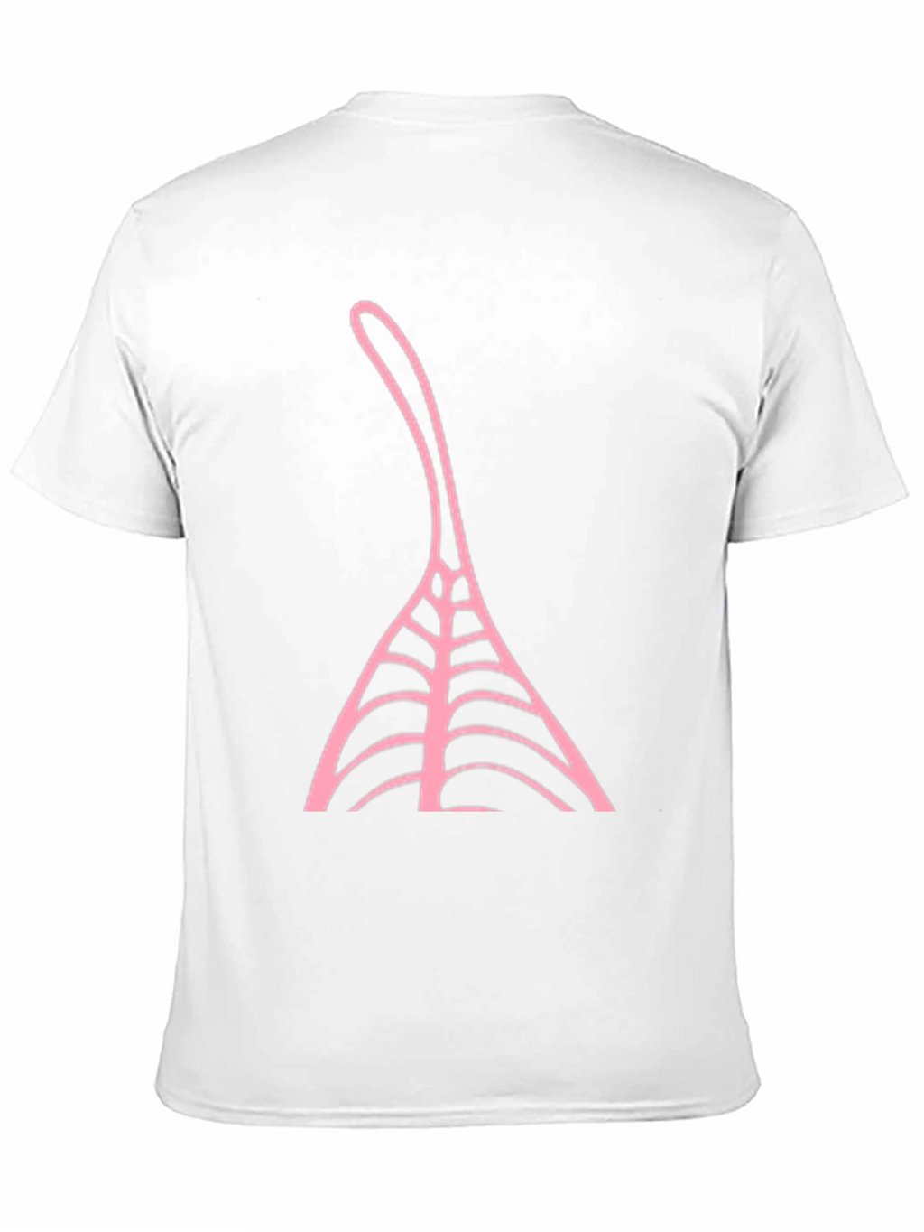 Black T-Shirt with Pink Abstract Design