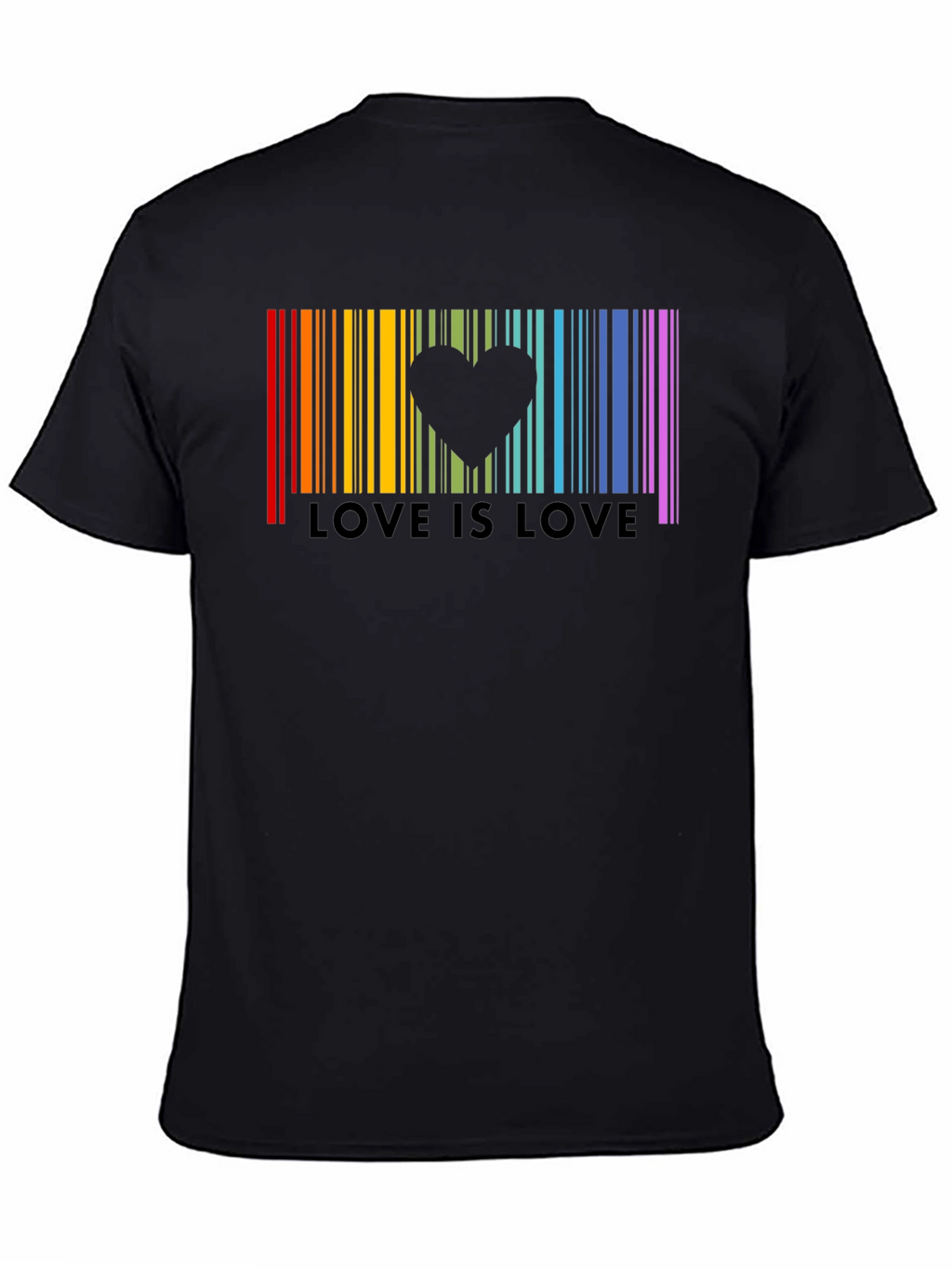 Love is Love Rainbow Pride Barcode T-Shirt