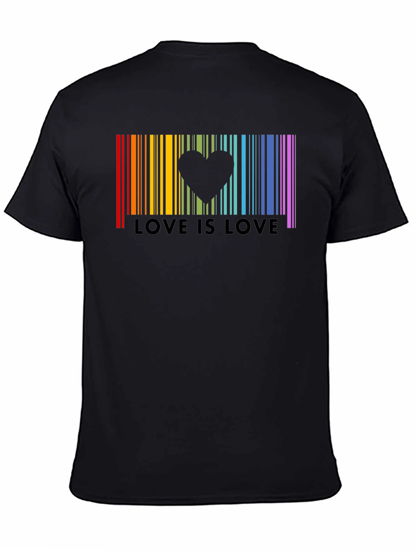 Love is Love Rainbow Pride Barcode T-Shirt