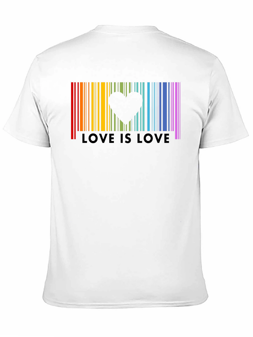 Love is Love Rainbow Pride Barcode T-Shirt