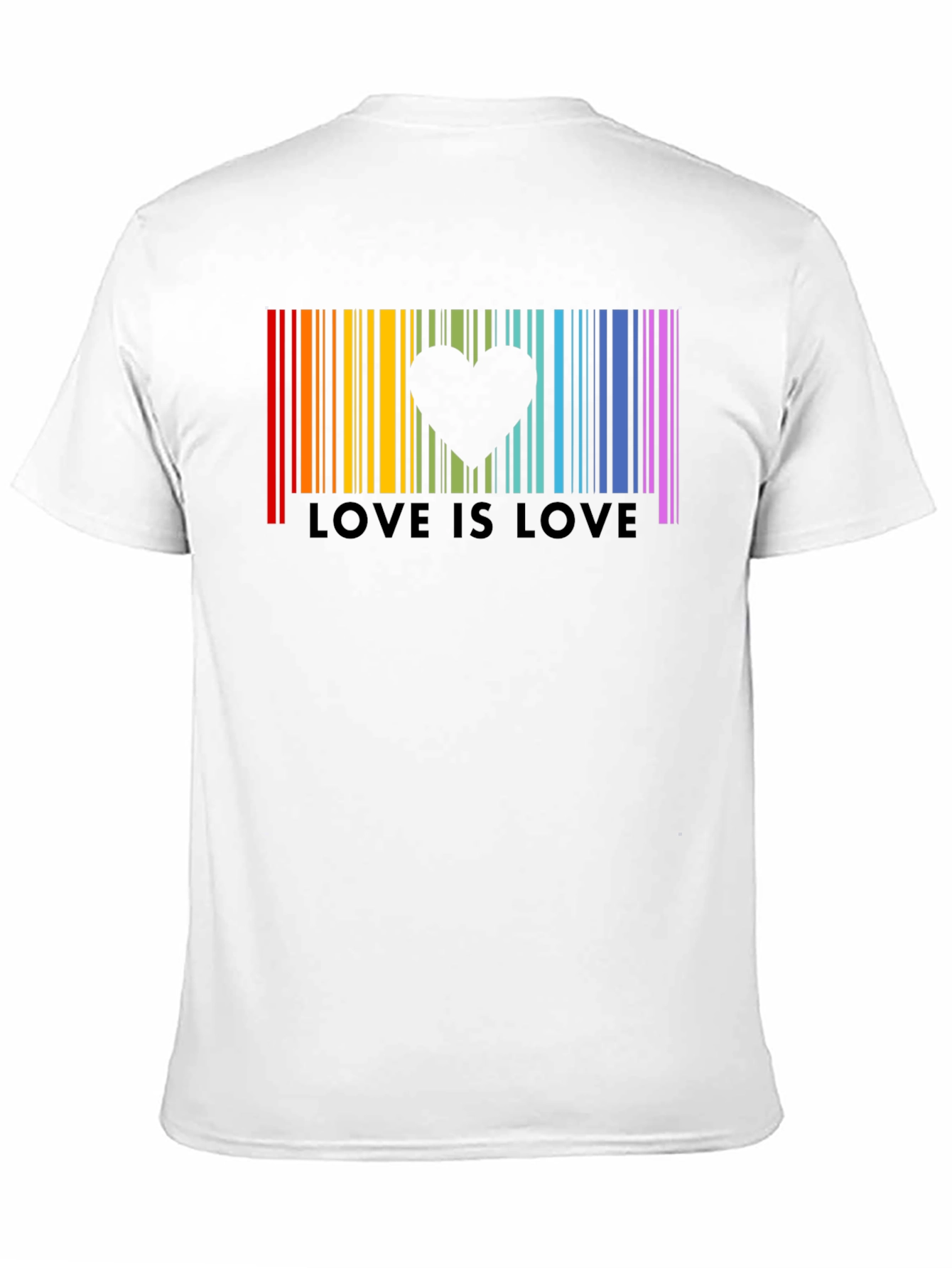 Love is Love Rainbow Pride Barcode T-Shirt