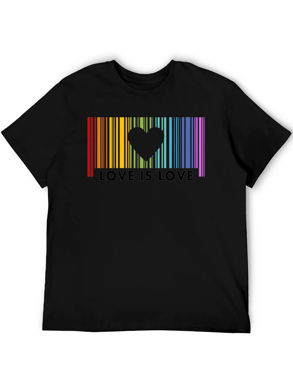Love is Love Rainbow Pride Barcode T-Shirt