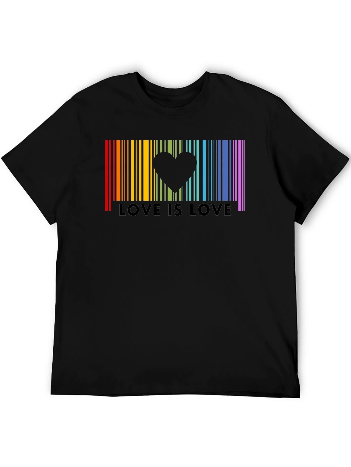 Love is Love Rainbow Pride Barcode T-Shirt