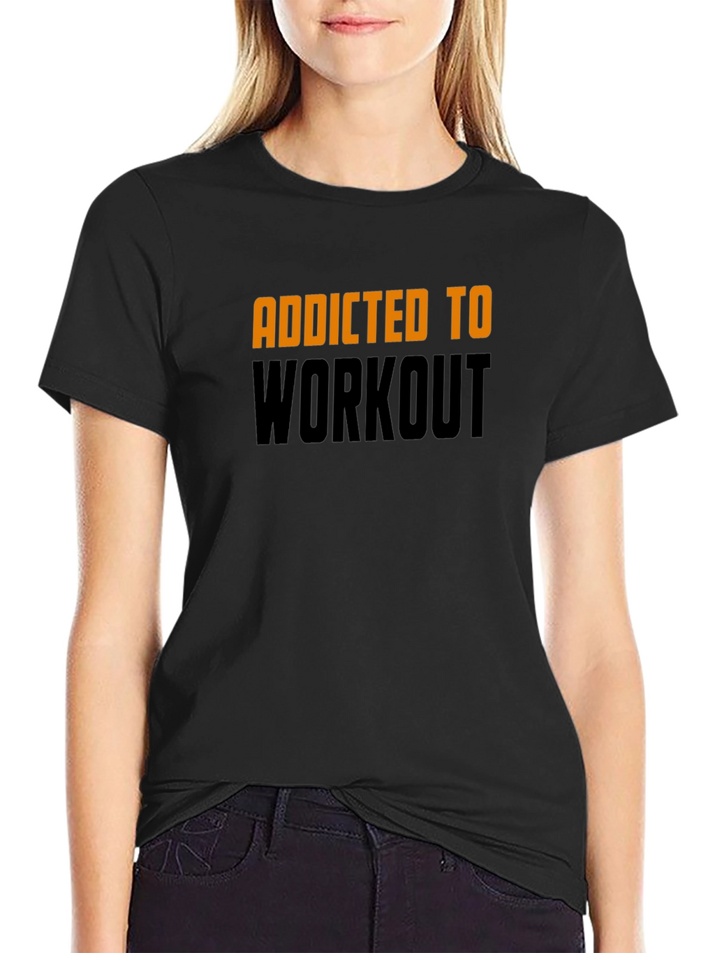 Addicted to Workout Black T-Shirt