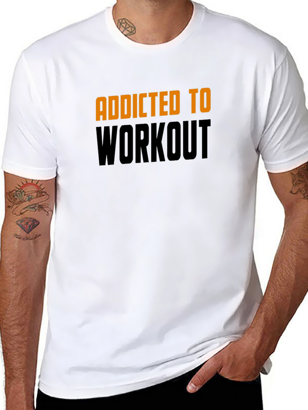 Addicted to Workout Black T-Shirt