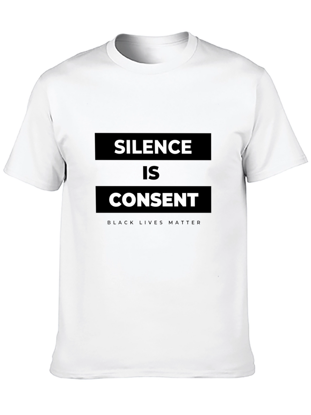 Silence is Consent Black Lives Matter Graphic Tee