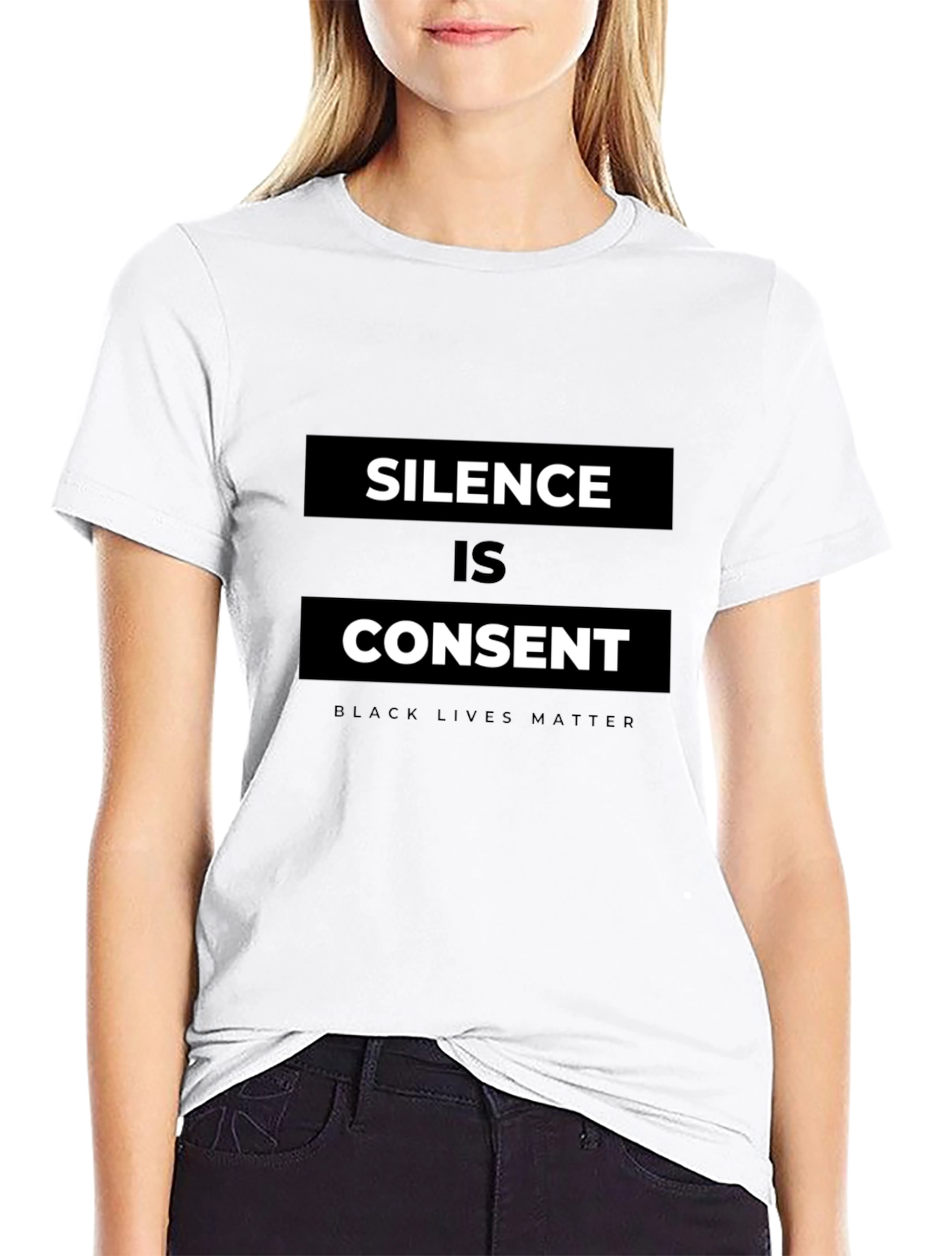 Silence is Consent Black Lives Matter Graphic Tee