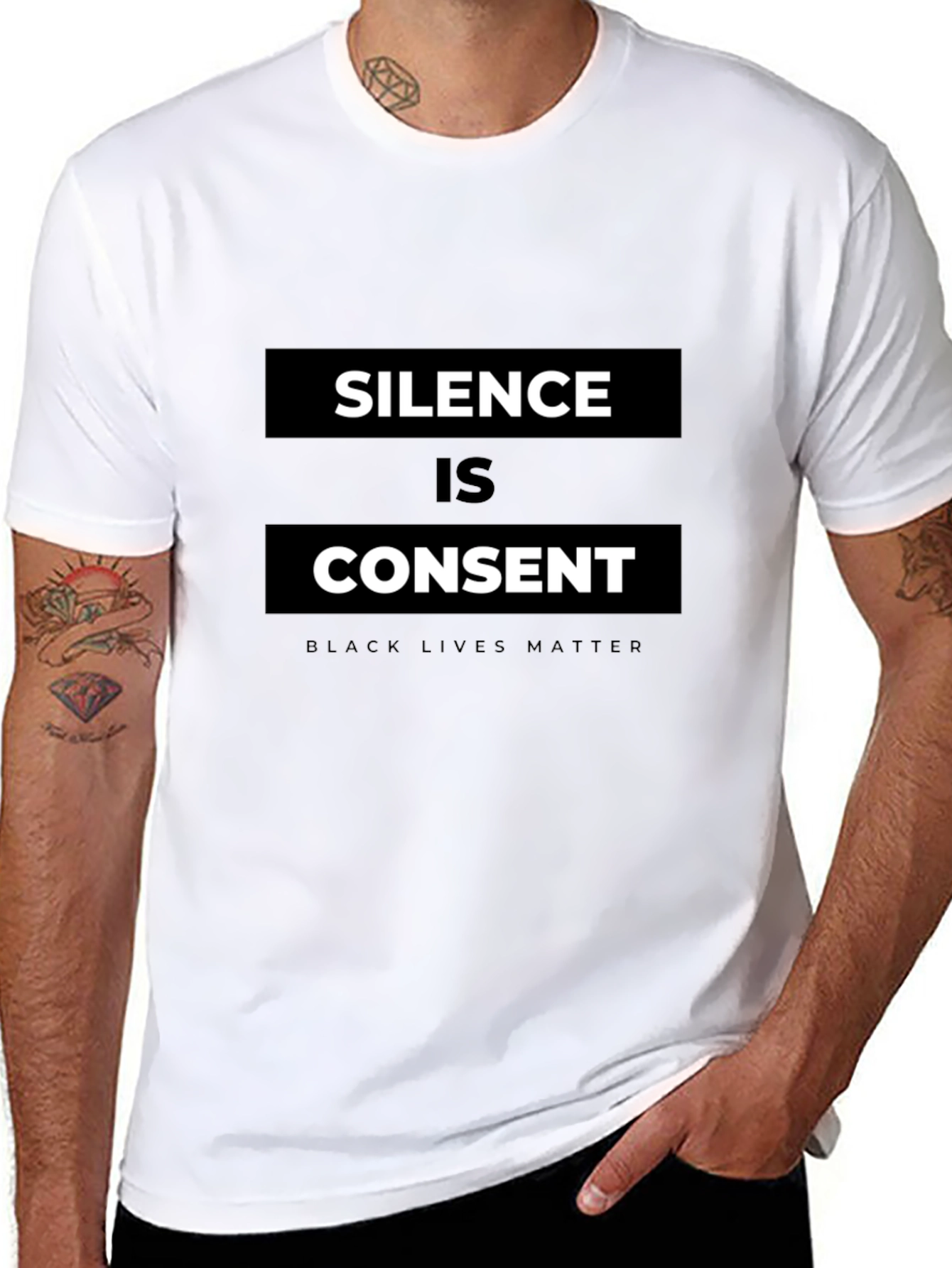 Silence is Consent Black Lives Matter Graphic Tee