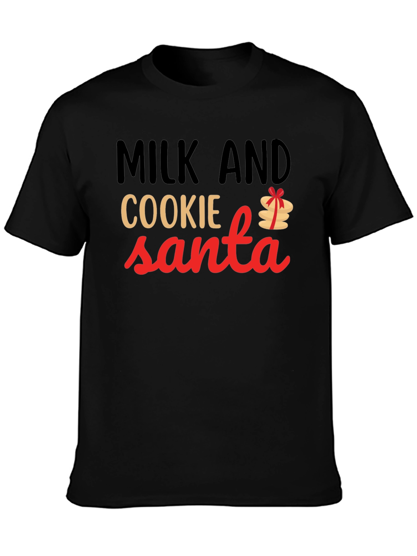 Milk and Cookie Santa T-Shirt