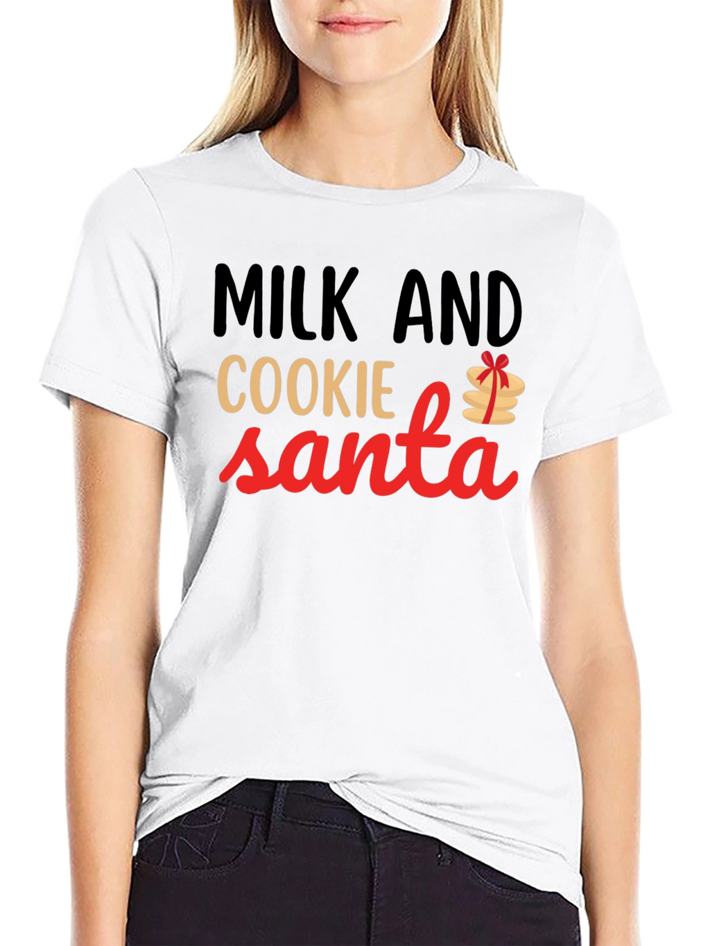 Milk and Cookie Santa T-Shirt