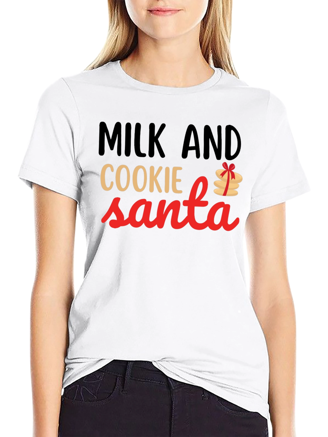 Milk and Cookie Santa T-Shirt