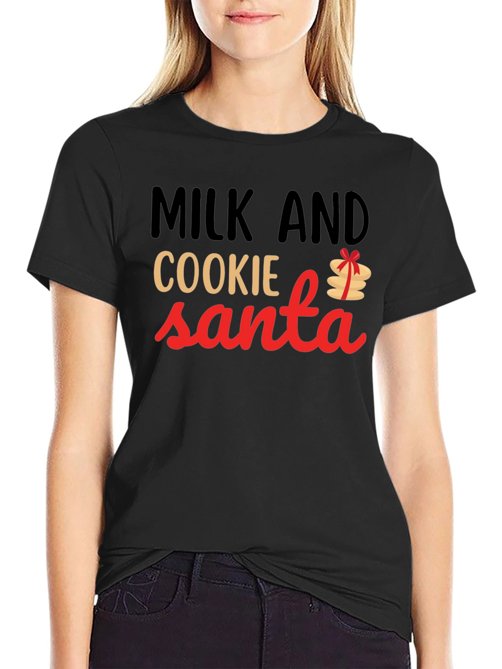 Milk and Cookie Santa T-Shirt