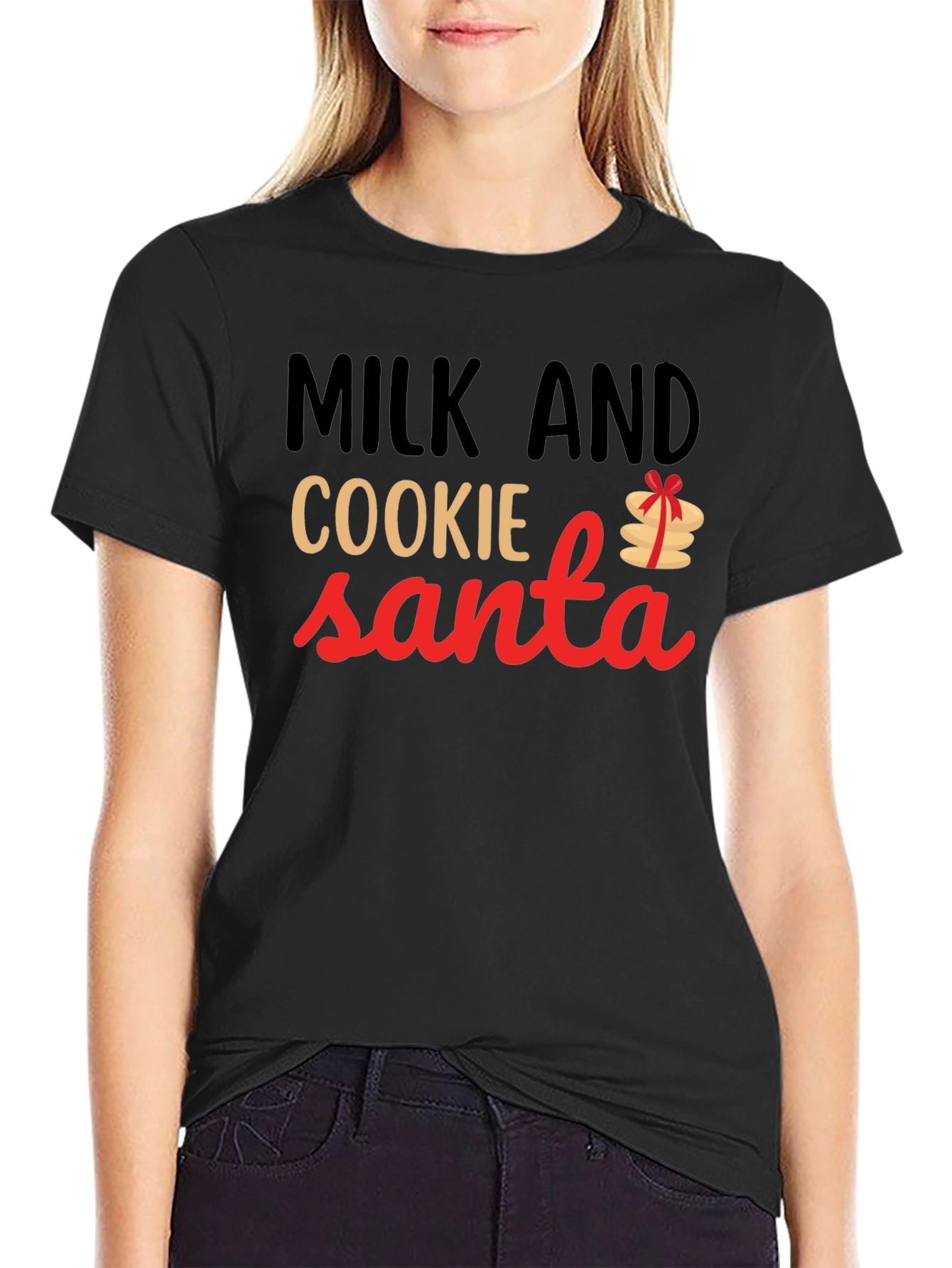 Milk and Cookie Santa T-Shirt
