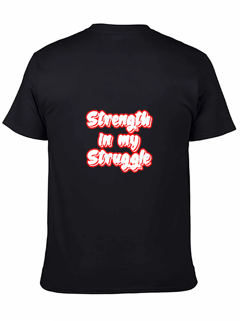 Strength in My Struggle Black Graphic Tee