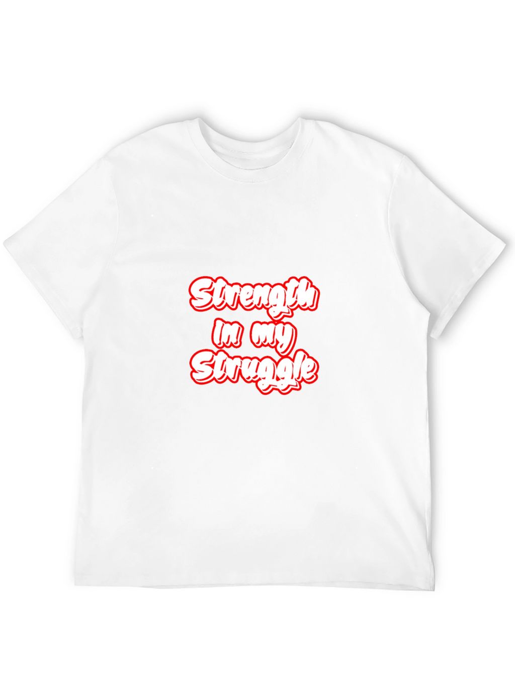 Strength in My Struggle Black Graphic Tee