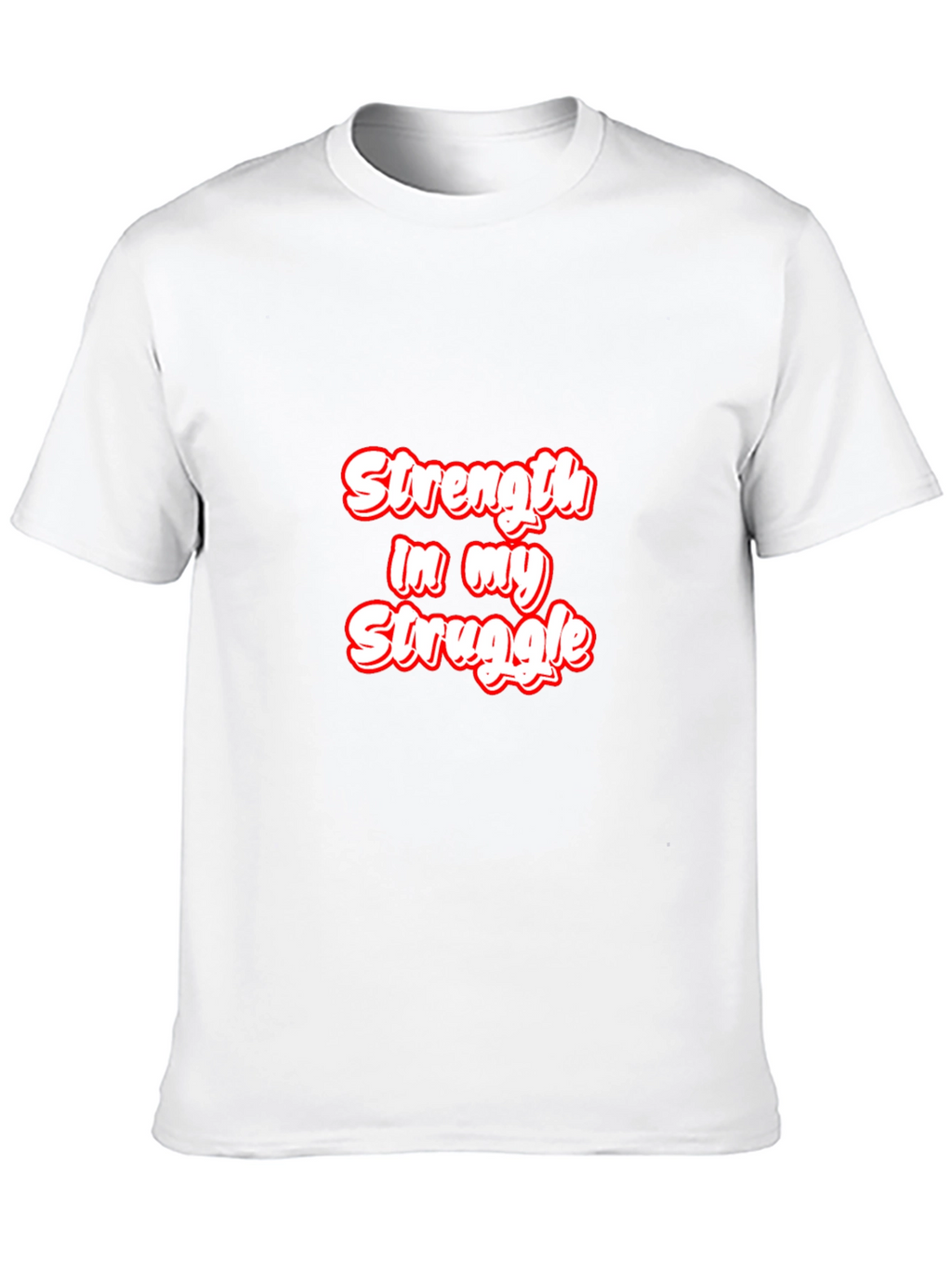 Strength in My Struggle Black Graphic Tee