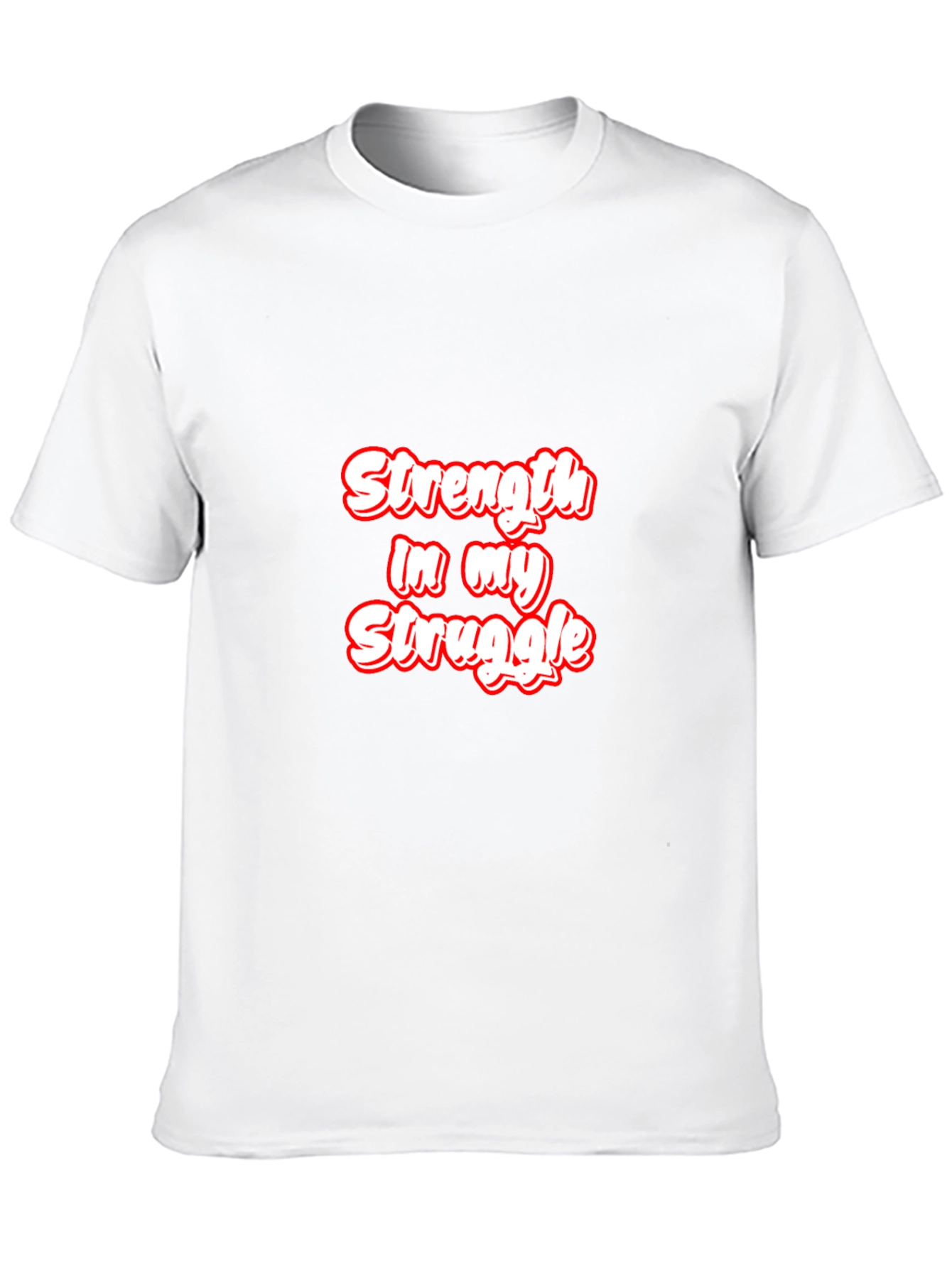Strength in My Struggle Black Graphic Tee