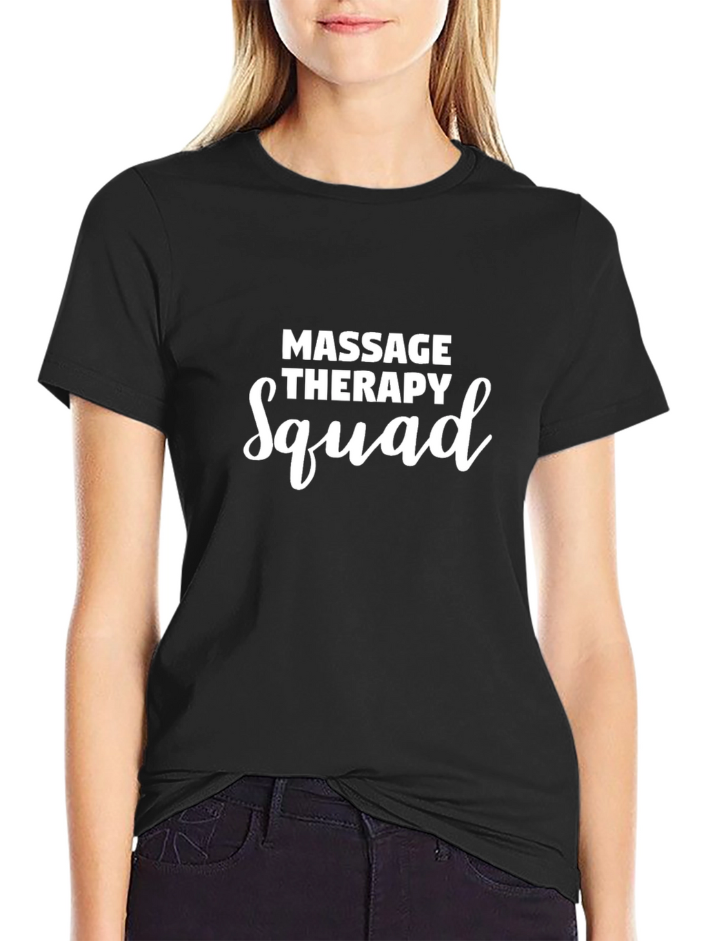 Massage Therapy Squad Black T-Shirt