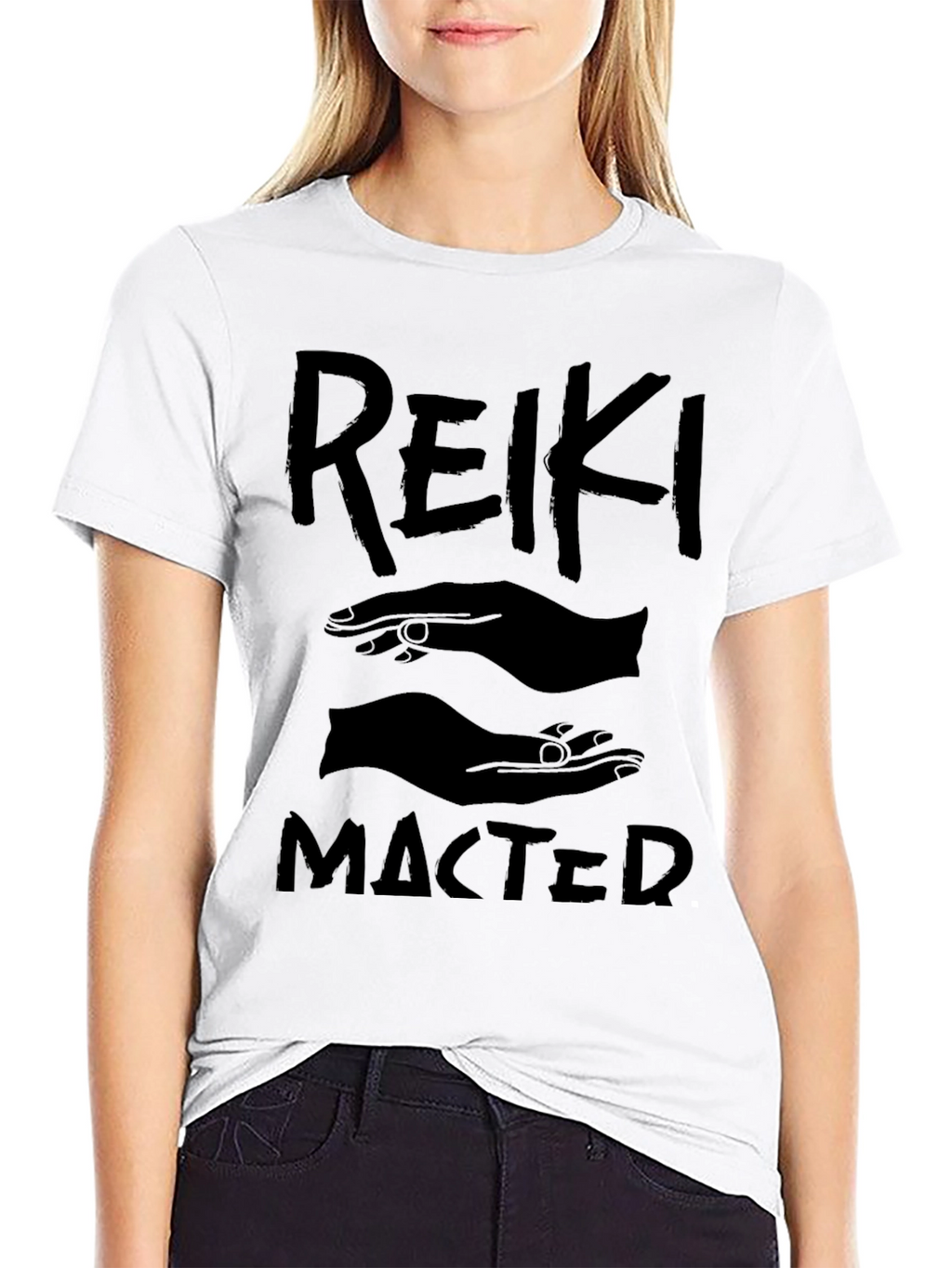 Reiki Master Black Graphic T-Shirt