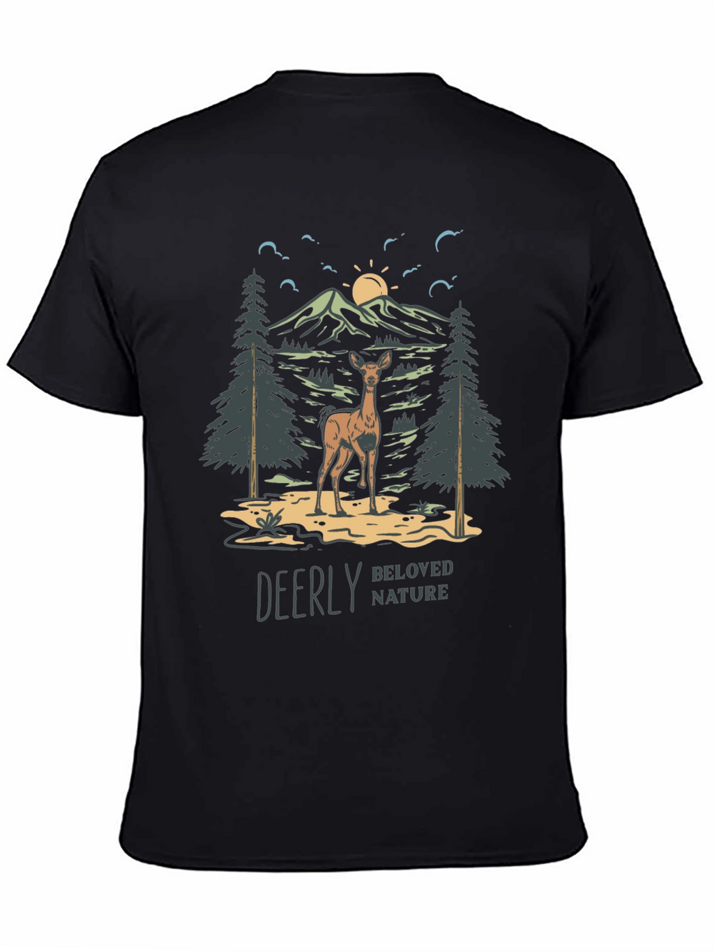 Deerly Beloved Nature Graphic T-Shirt