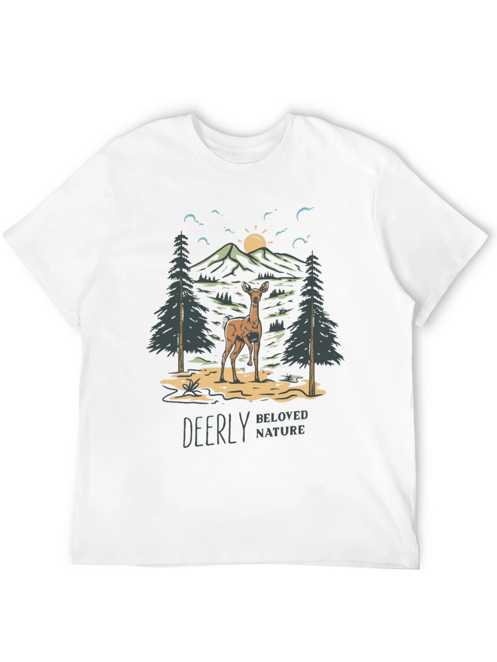 Deerly Beloved Nature Graphic T-Shirt