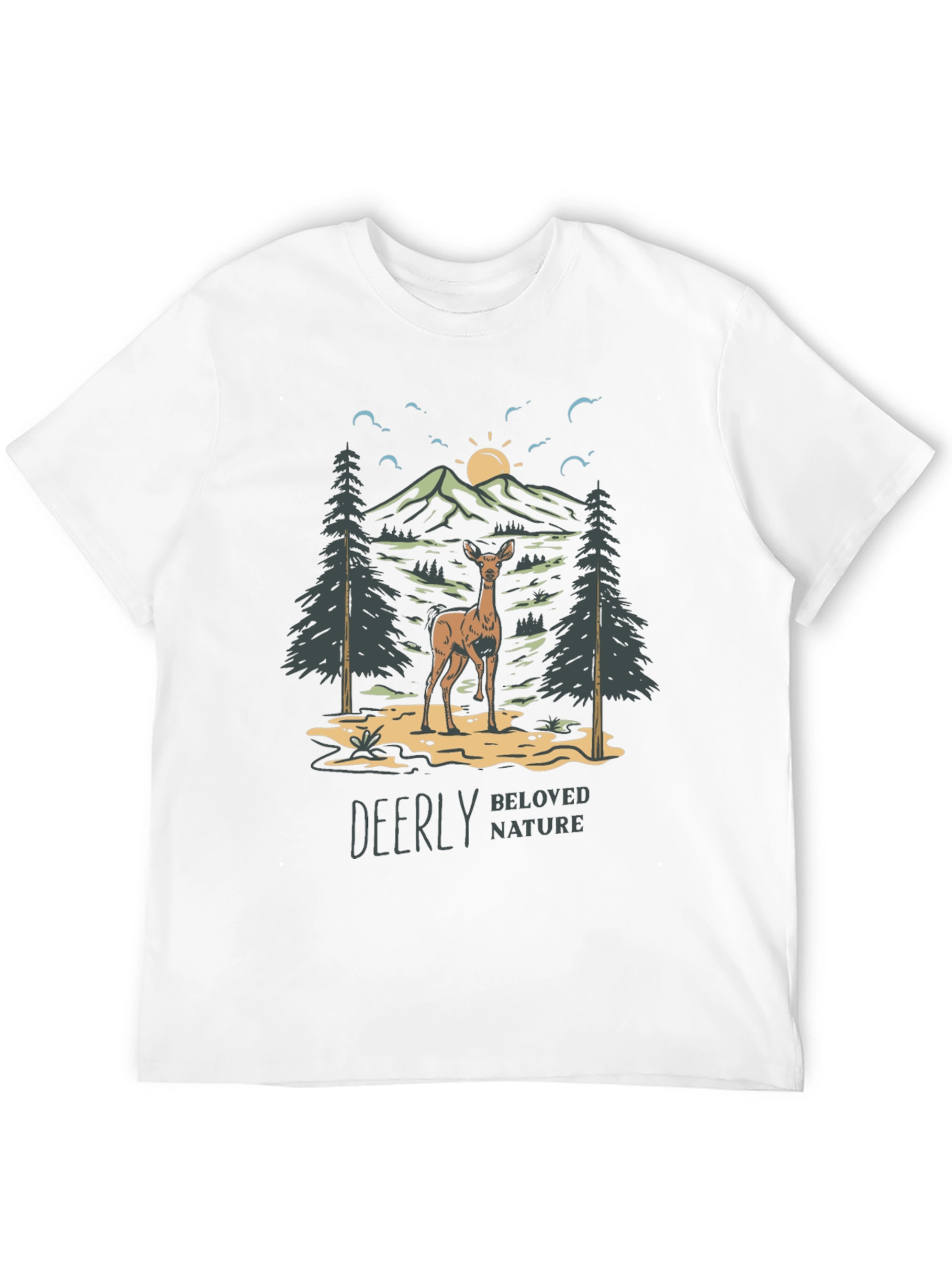 Deerly Beloved Nature Graphic T-Shirt
