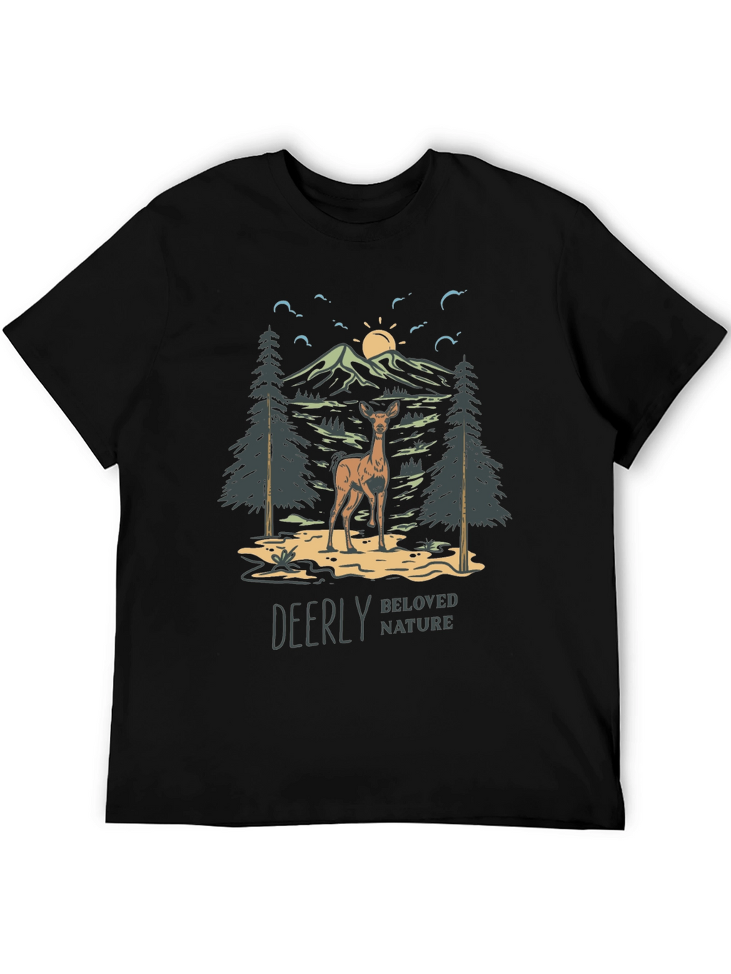 Deerly Beloved Nature Graphic T-Shirt