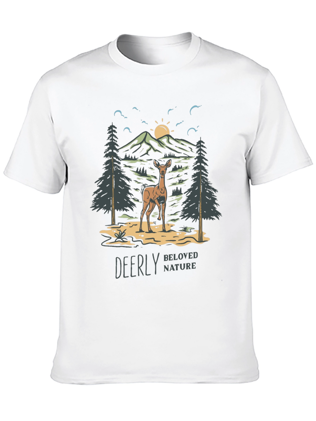 Deerly Beloved Nature Graphic T-Shirt