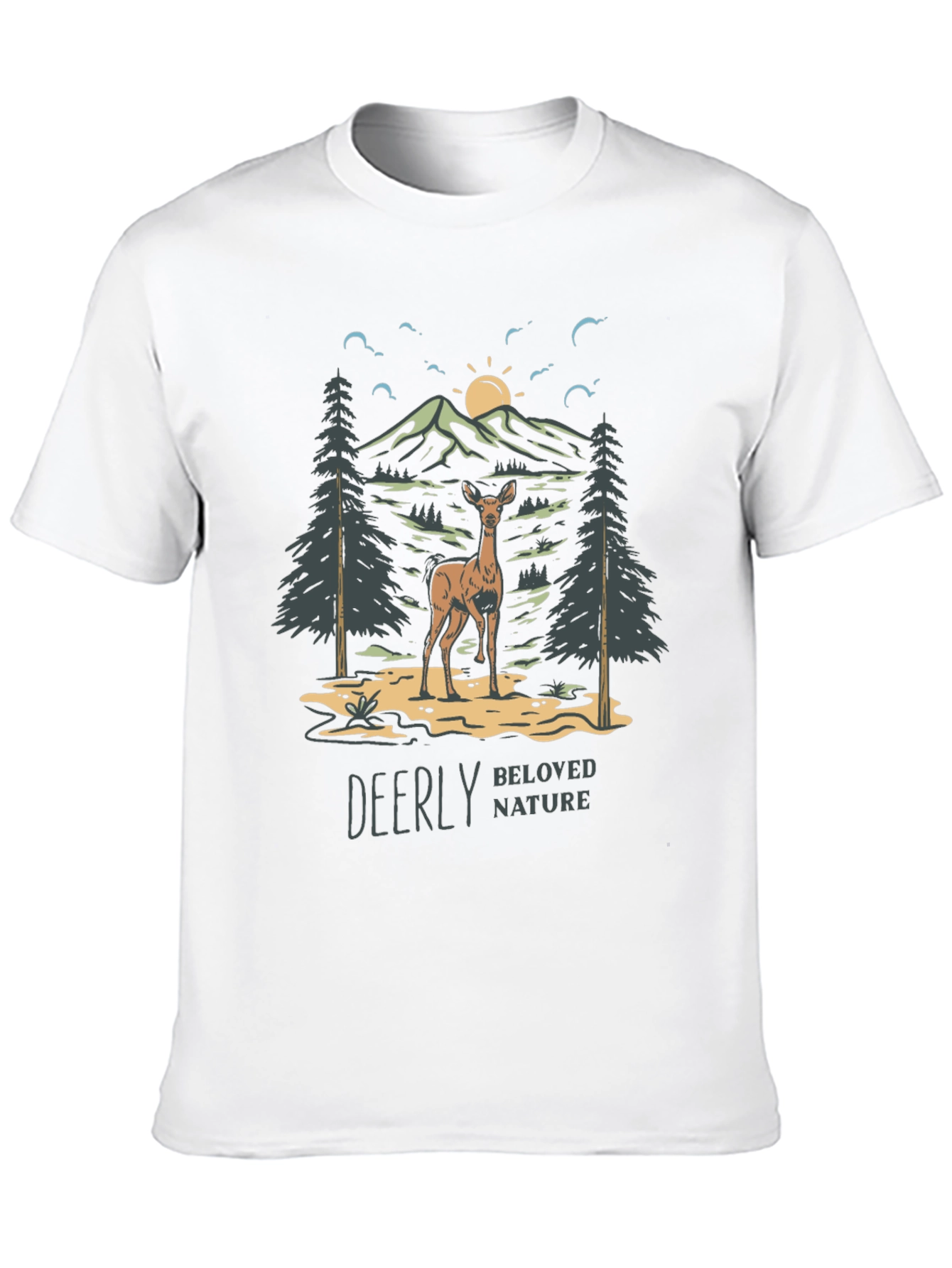 Deerly Beloved Nature Graphic T-Shirt
