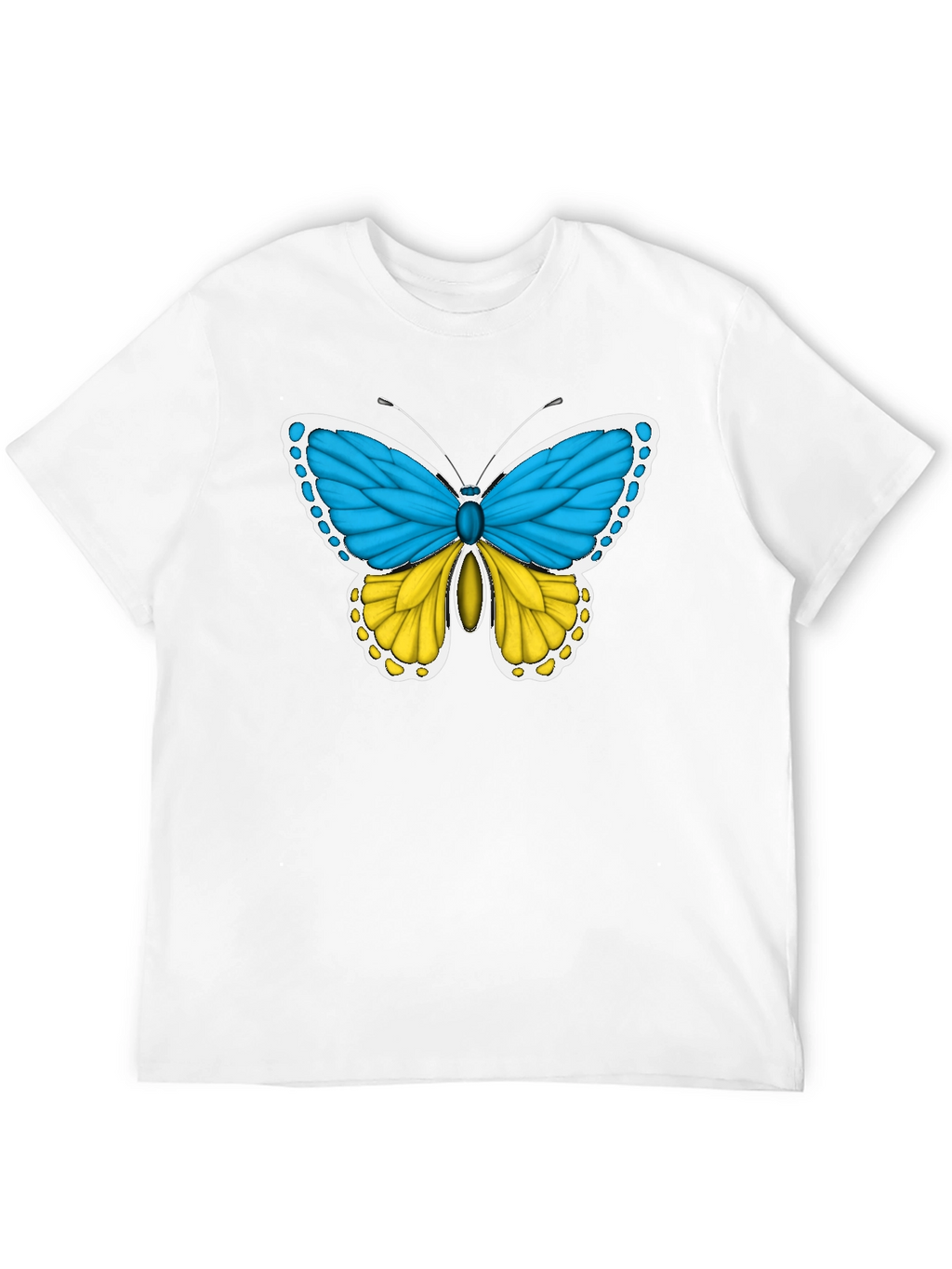 Ukraine Flag Butterfly T-Shirt - Support Ukraine
