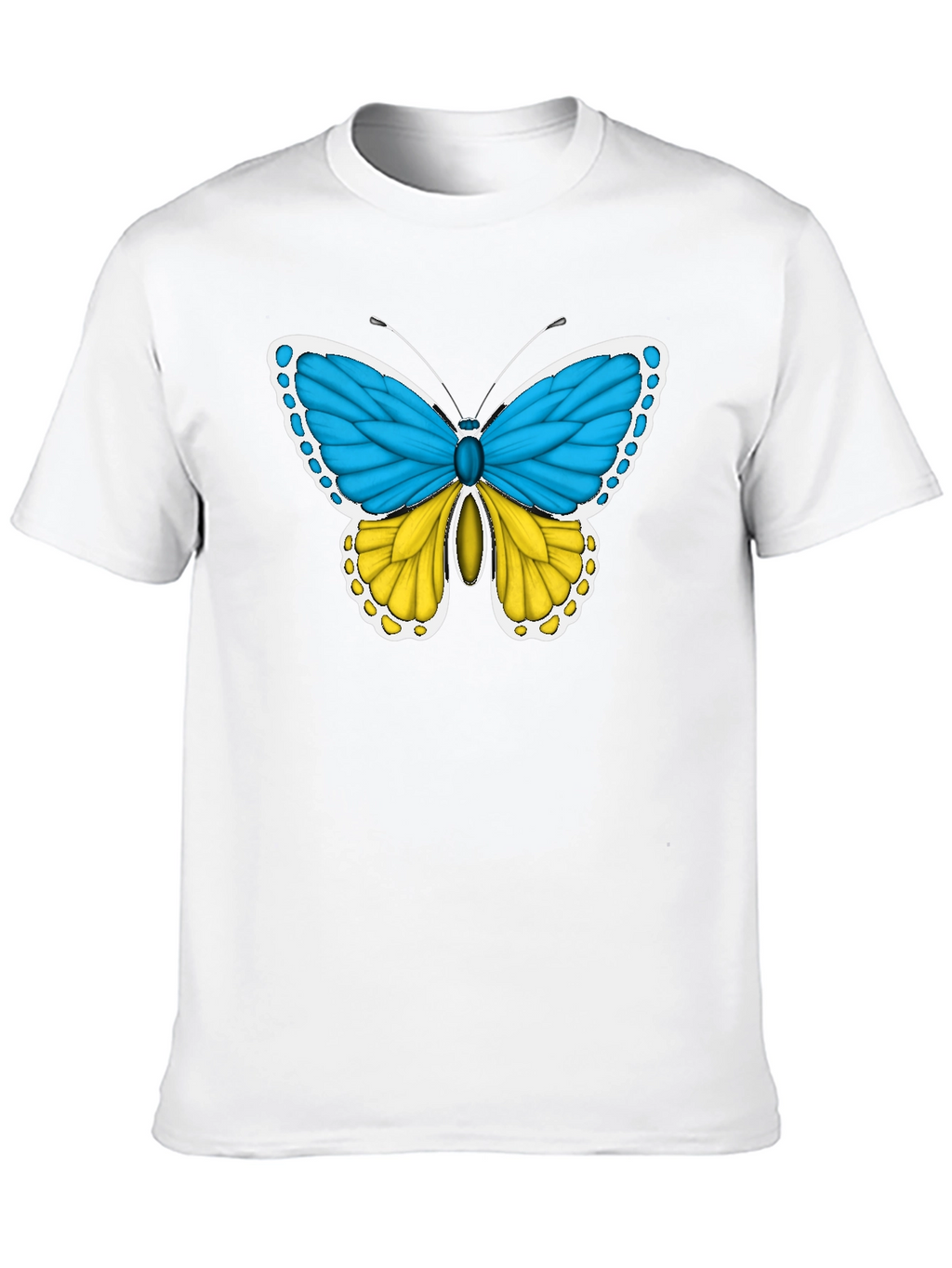 Ukraine Flag Butterfly T-Shirt - Support Ukraine