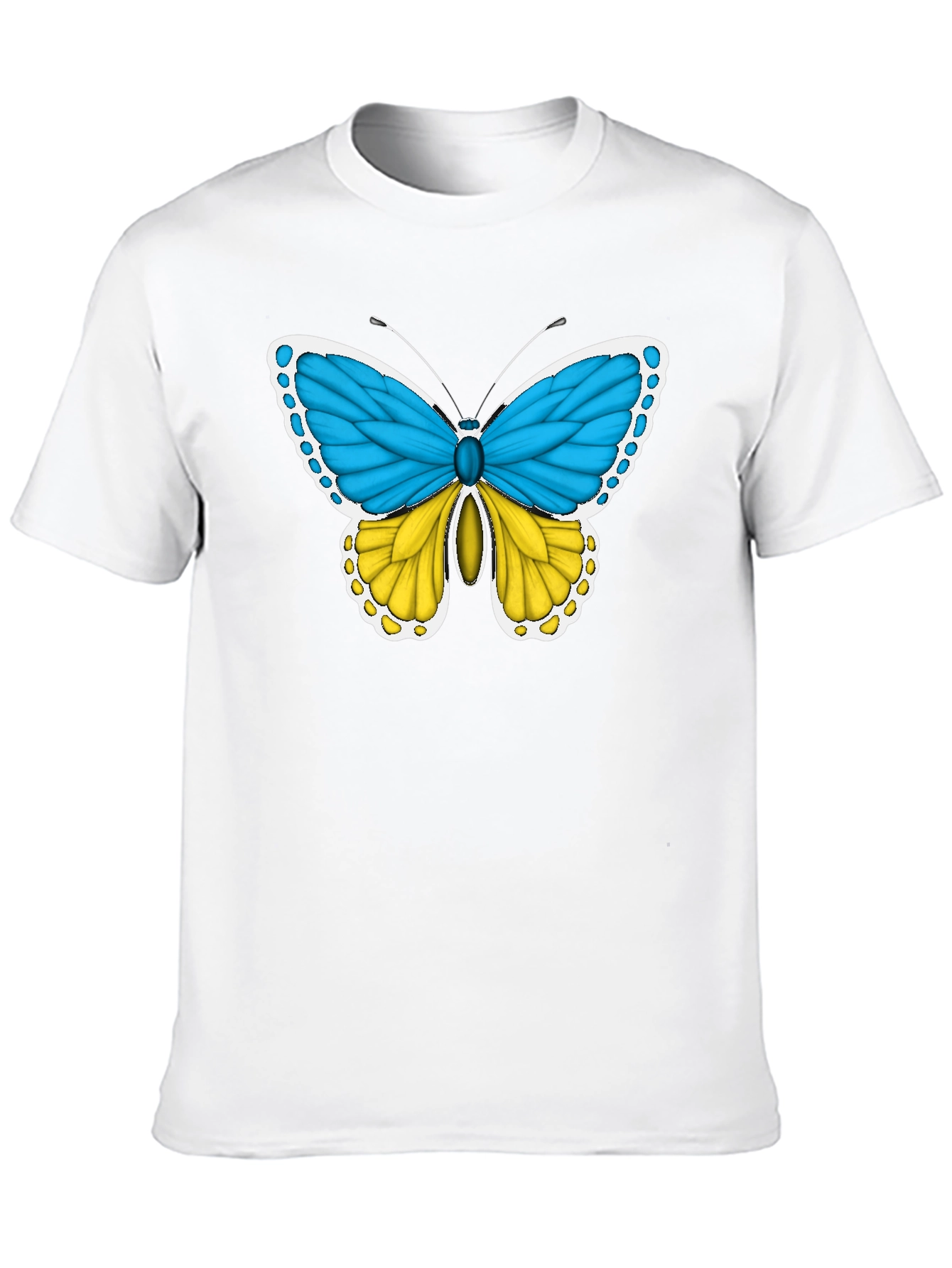 Ukraine Flag Butterfly T-Shirt - Support Ukraine
