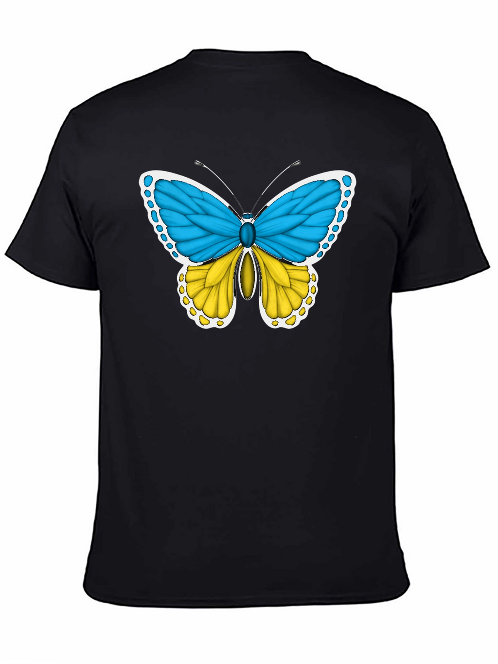 Ukraine Flag Butterfly T-Shirt - Support Ukraine