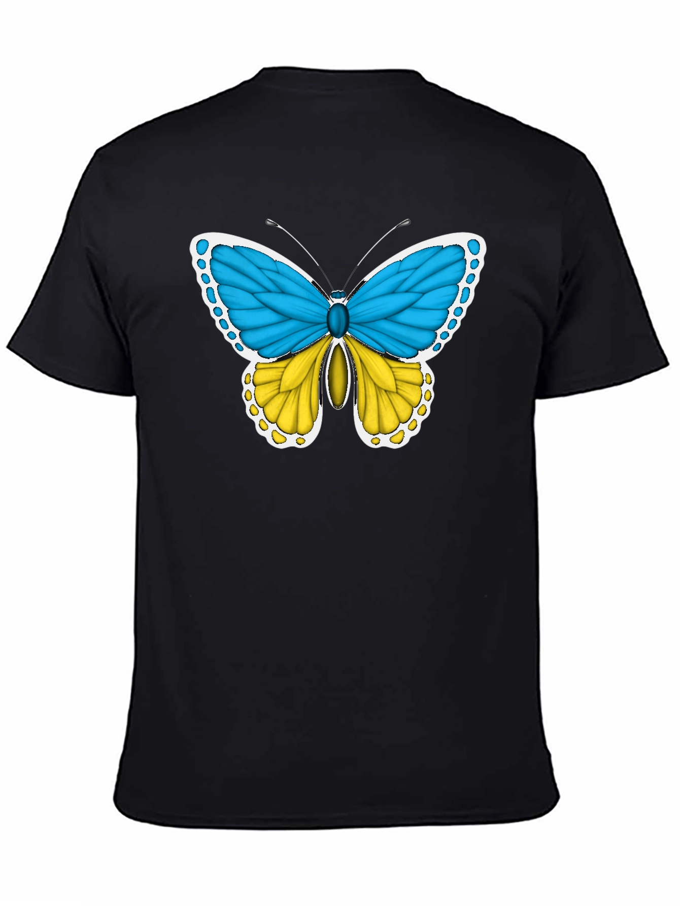 Ukraine Flag Butterfly T-Shirt - Support Ukraine