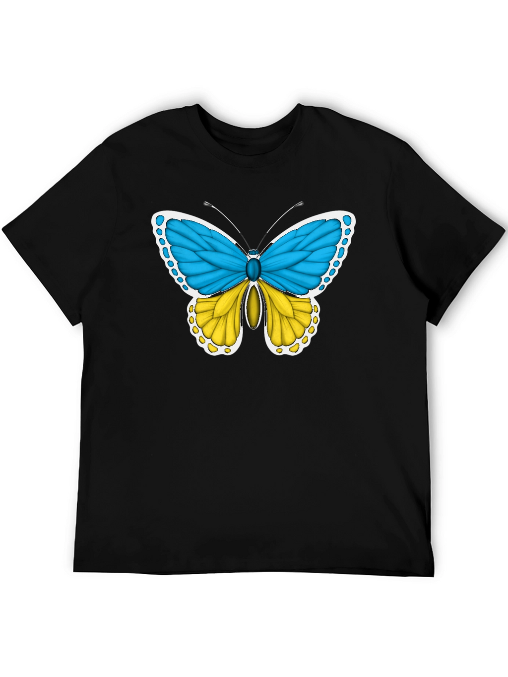 Ukraine Flag Butterfly T-Shirt - Support Ukraine