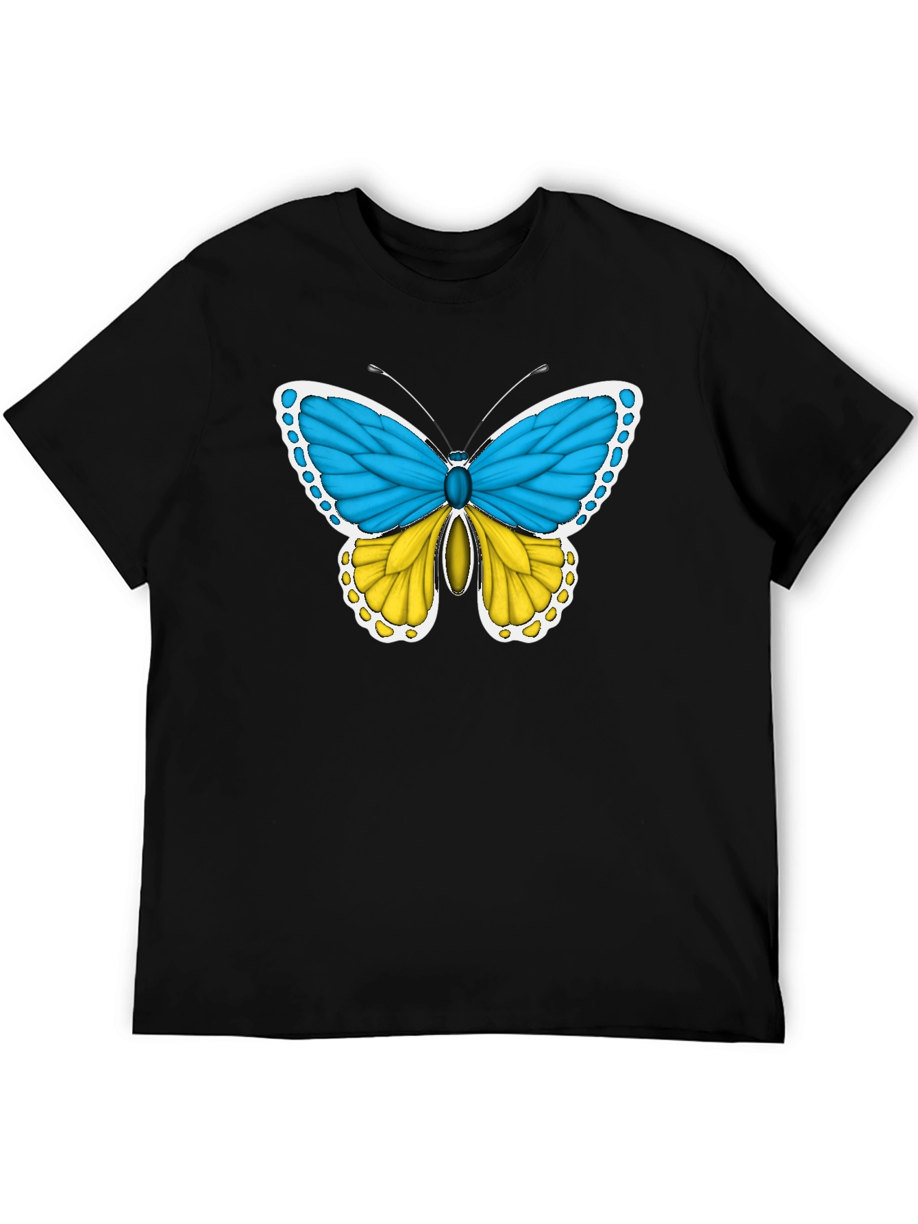 Ukraine Flag Butterfly T-Shirt - Support Ukraine