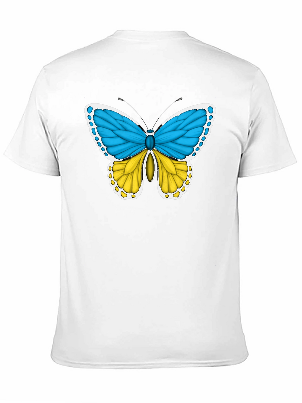 Ukraine Flag Butterfly T-Shirt - Support Ukraine