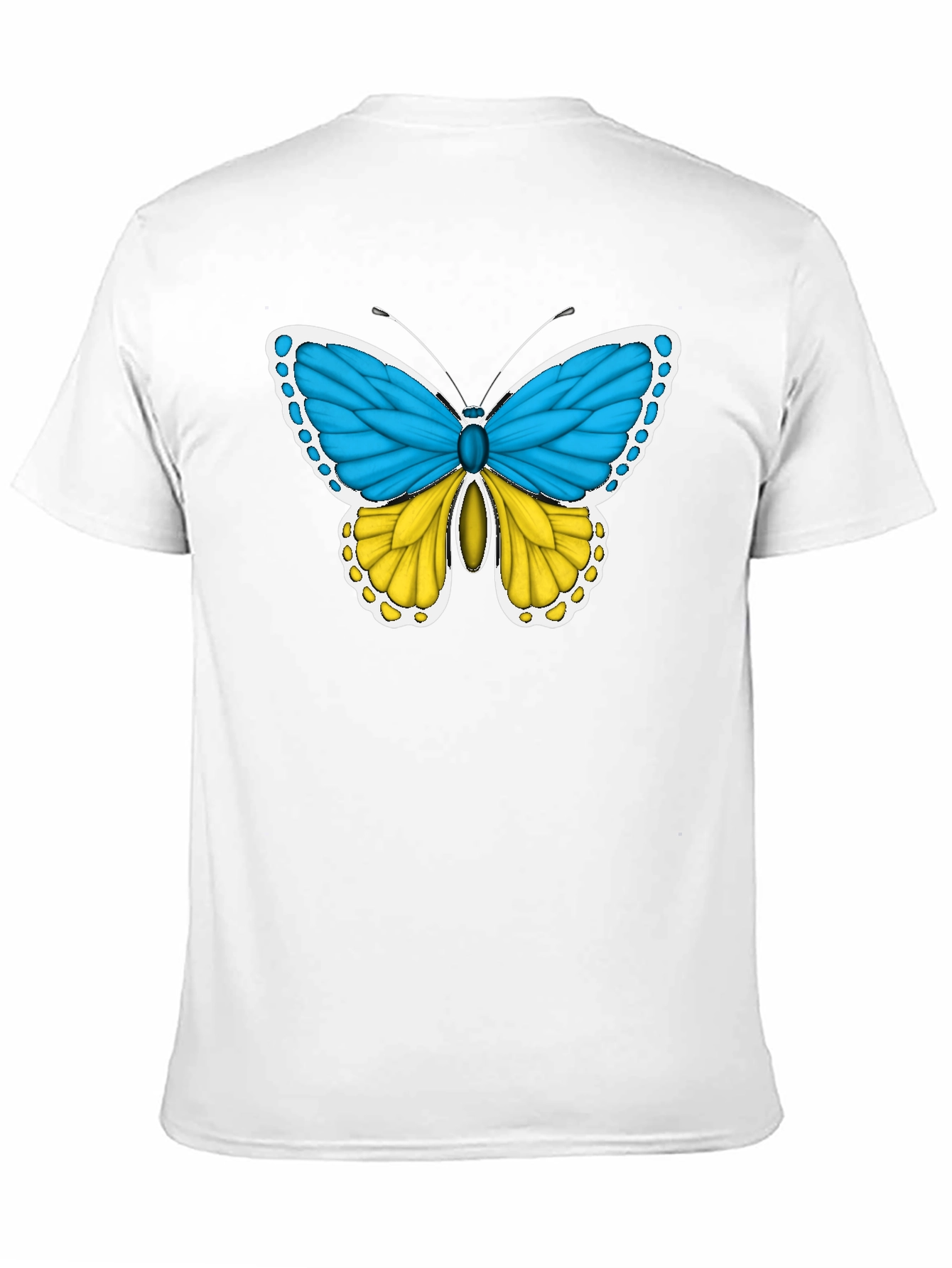 Ukraine Flag Butterfly T-Shirt - Support Ukraine