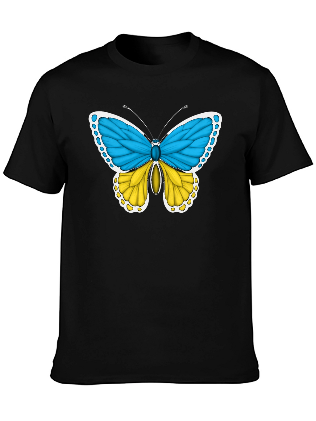 Ukraine Flag Butterfly T-Shirt - Support Ukraine