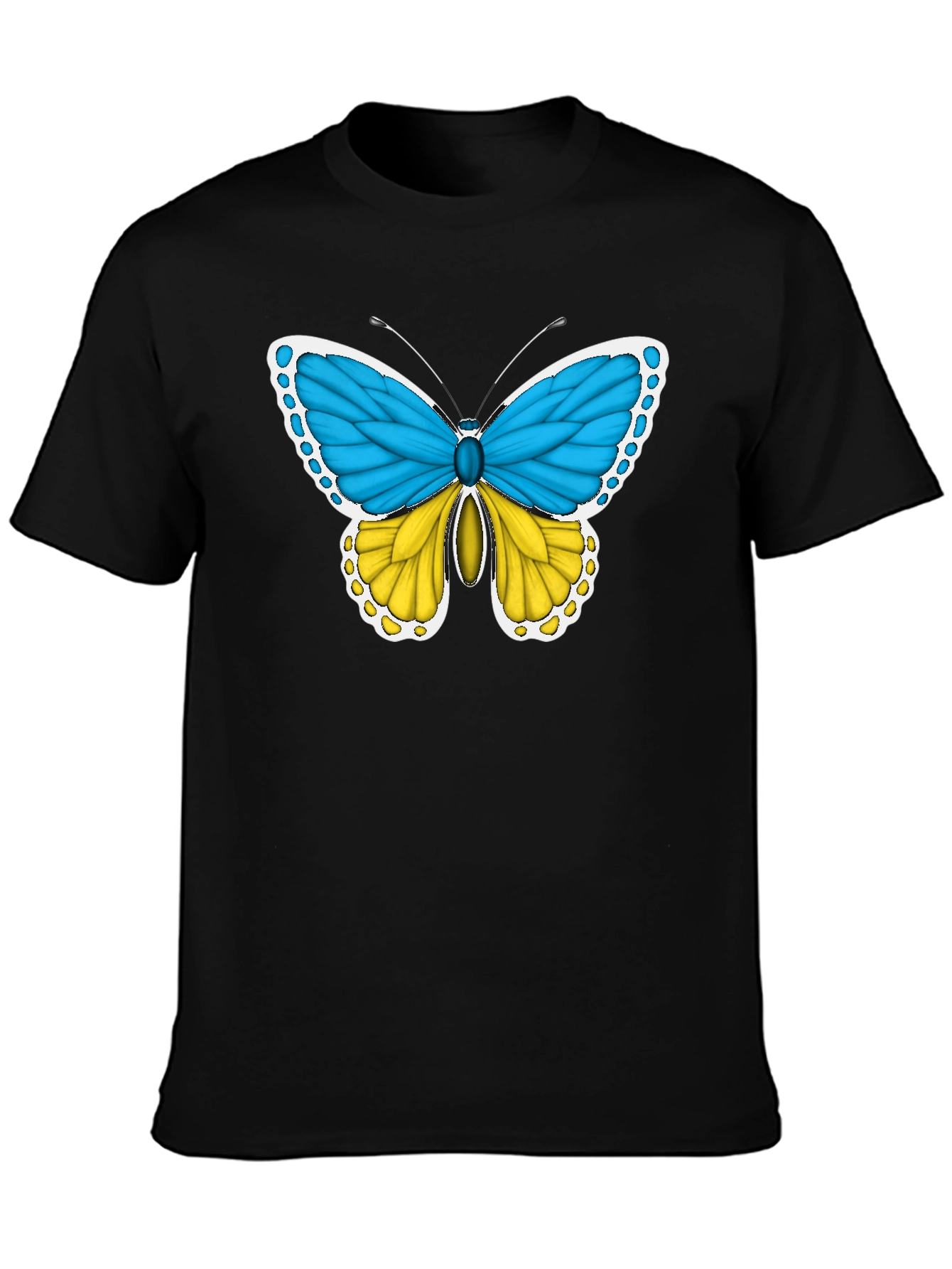 Ukraine Flag Butterfly T-Shirt - Support Ukraine