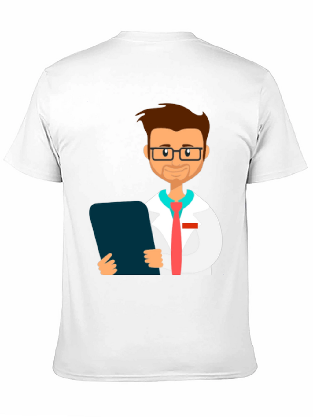 Doctor Cartoon Graphic T-Shirt - Black