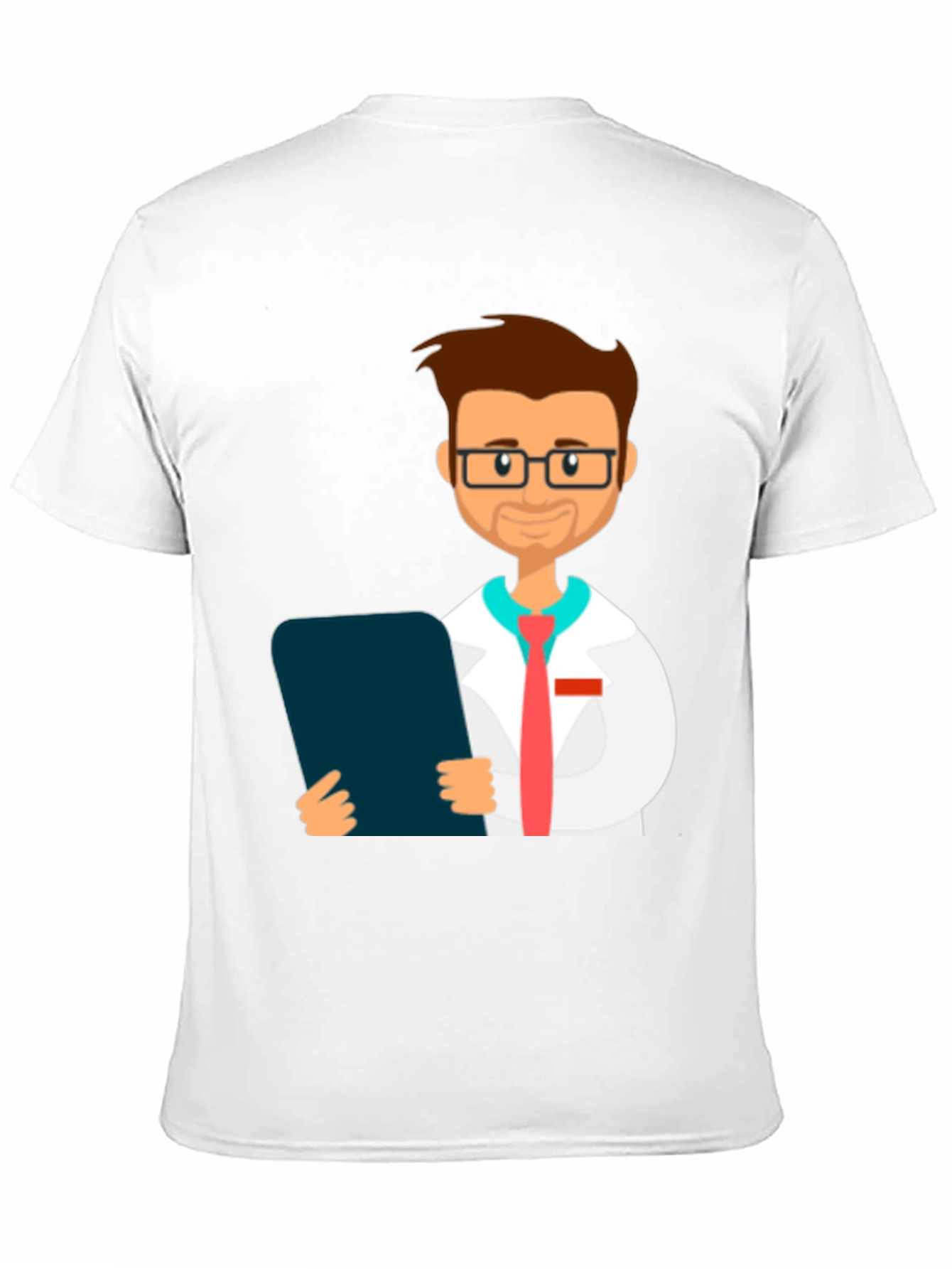Doctor Cartoon Graphic T-Shirt - Black