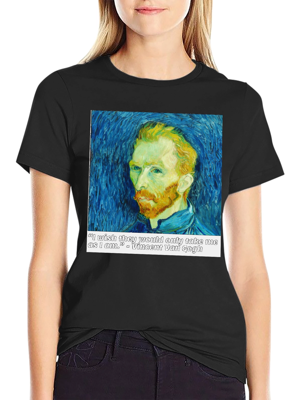 Van Gogh Quote T-Shirt - Artistic Portrait Tee