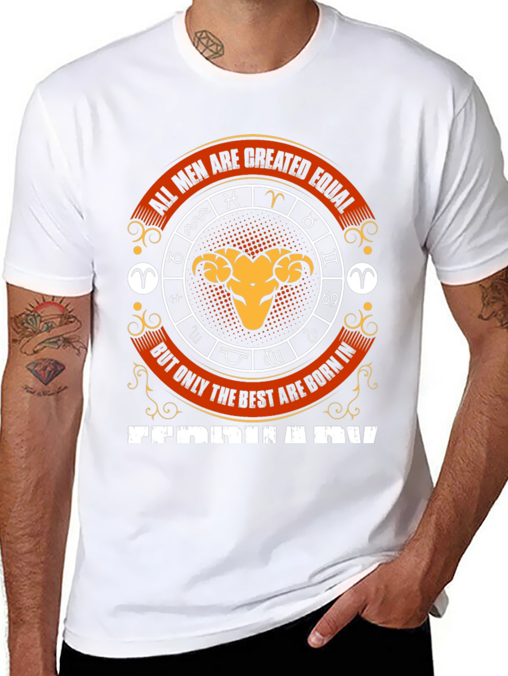 Born in February Zodiac T-Shirt