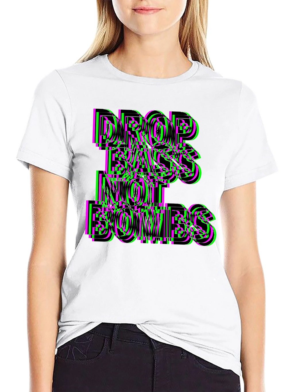 Drop Bass Not Bombs Graphic Tee