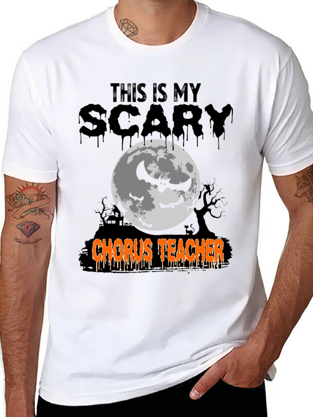 Scary Chorus Teacher Halloween T-Shirt